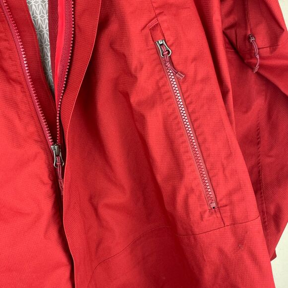 ~ REI Mens XXL E1 Elements Rain Jacket Hooded Shell Light Resistant Zips Adjusts - Picture 12 of 16